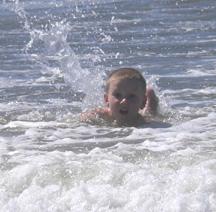 Kyle in ocean surf